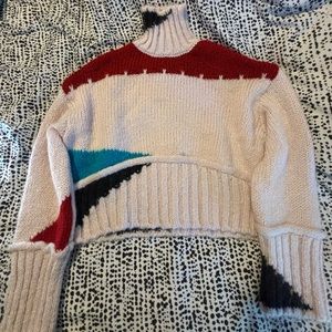 Zara Colorblock Wool Sweater